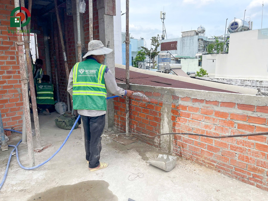 Hình ảnh bảo dưỡng tường gạch