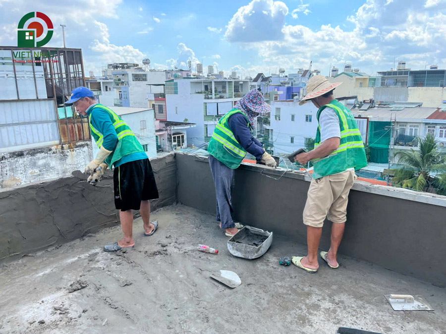 Hình ảnh thi công tô trát tường