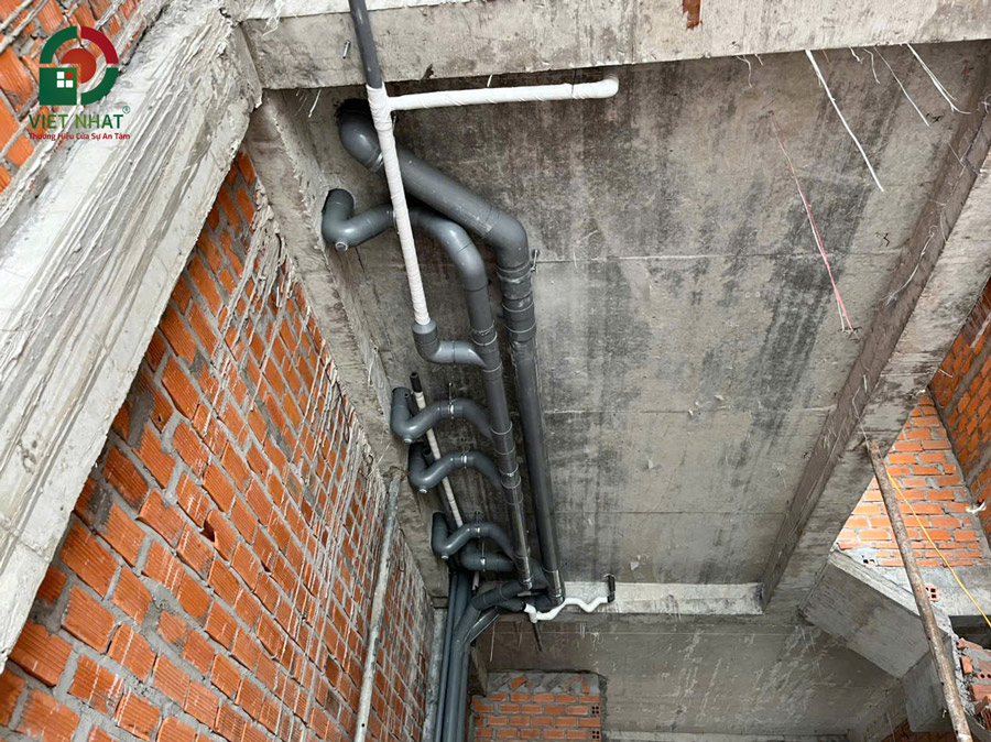 Hình ảnh thi công lắp đặt ống cấp thoát nước