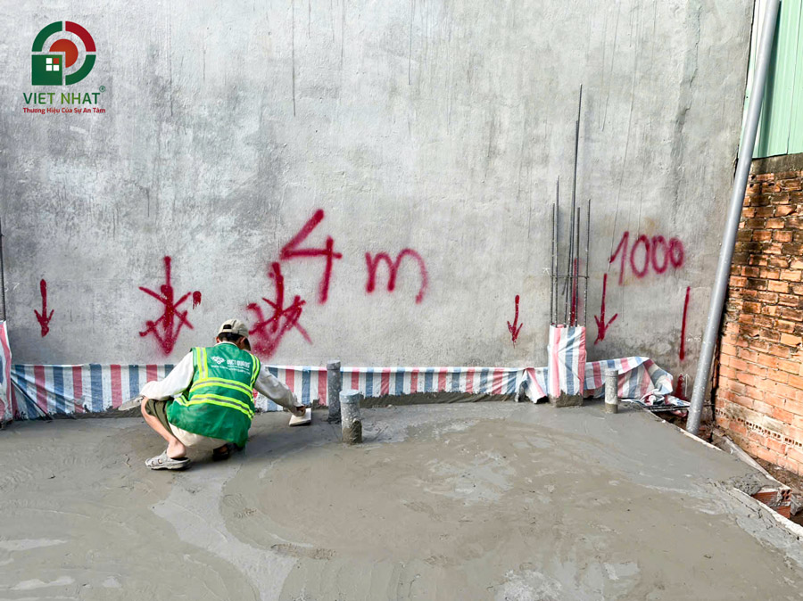 Hình ảnh thi công đổ sàn bê tông cốt thép