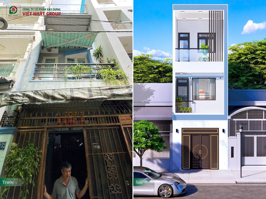 Sửa chữa nhà trọn gói 3 tầng nhà Chú Nghĩa ở Quận 11 