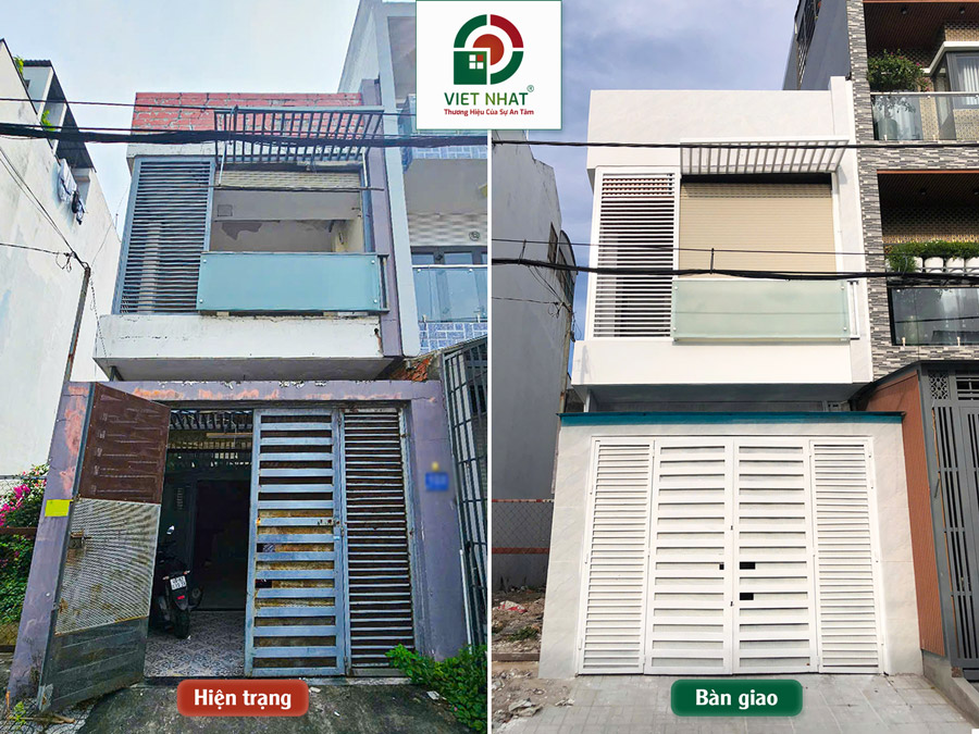 Khám phá công trình sửa chữa nhà 2 tầng Chị Hạnh ở Bình Chánh 