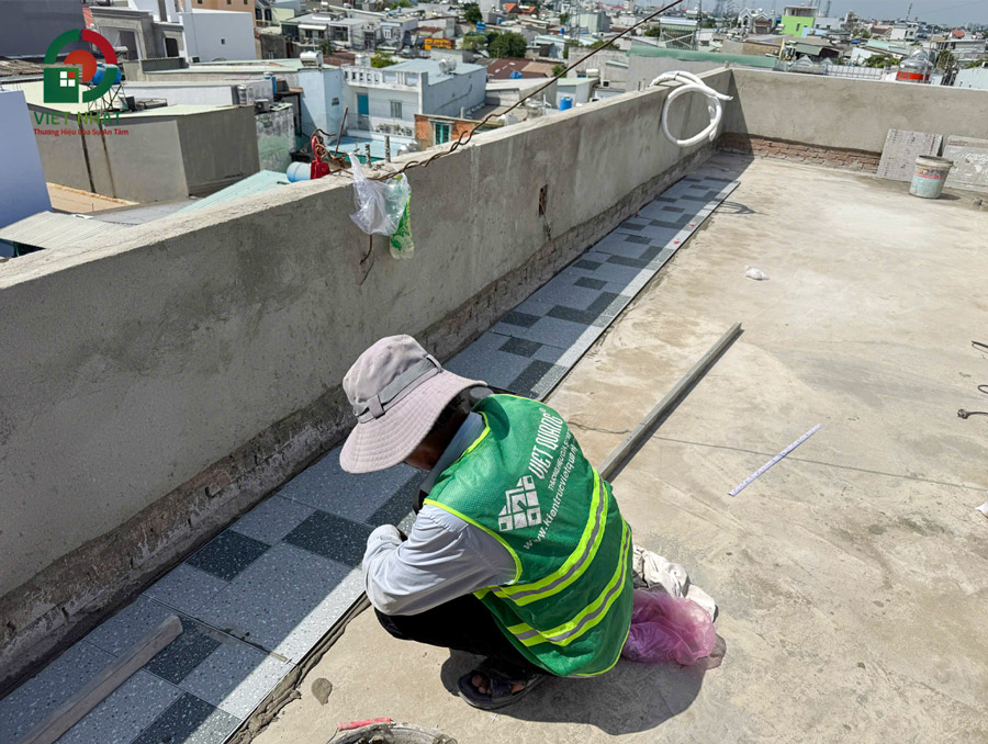 Hình ảnh thi công ốp lát gạch sàn