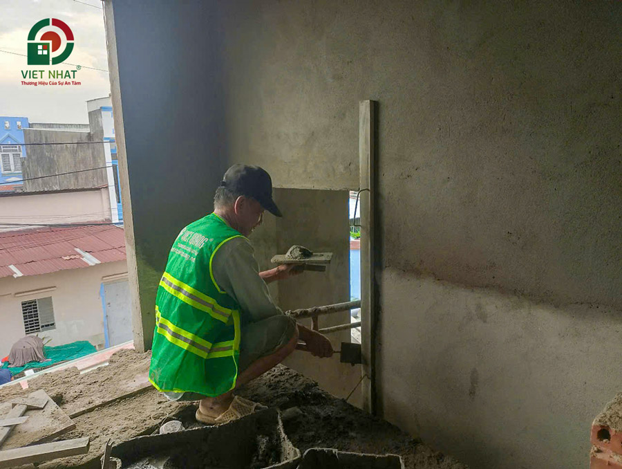 Hình ảnh thi công tô trát tường