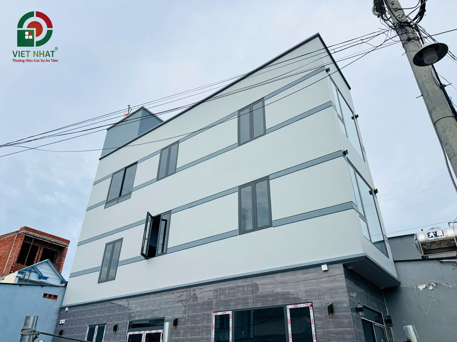 Hình ảnh kiểm tra và nghiệm thu nhà 3 tầng tum sân thượng