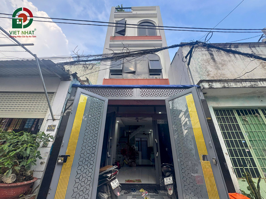 Hình ảnh bàn giao công trình xây nhà trọn gói 3 tầng 4x12m