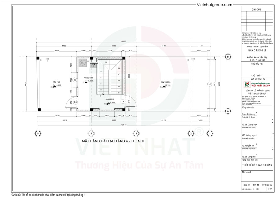 Phương án cải tạo tầng thượng
