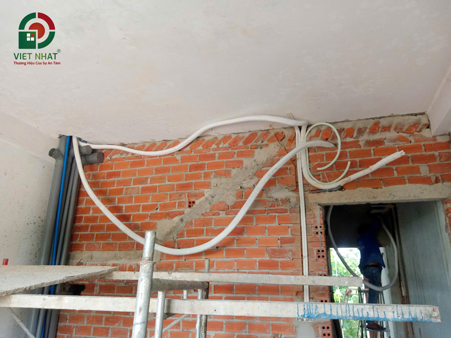 Hình ảnh thi công lắp đặt hệ thống điện nước