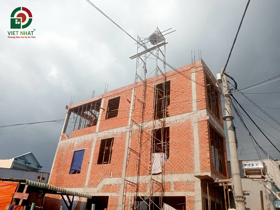 Hình ảnh thi công xây dựng phần thô tầng 3