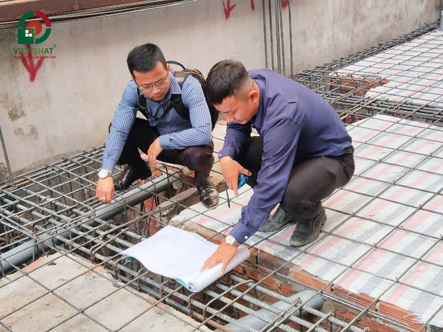 Hình ảnh nghiệm thu cốt thép tầng 1