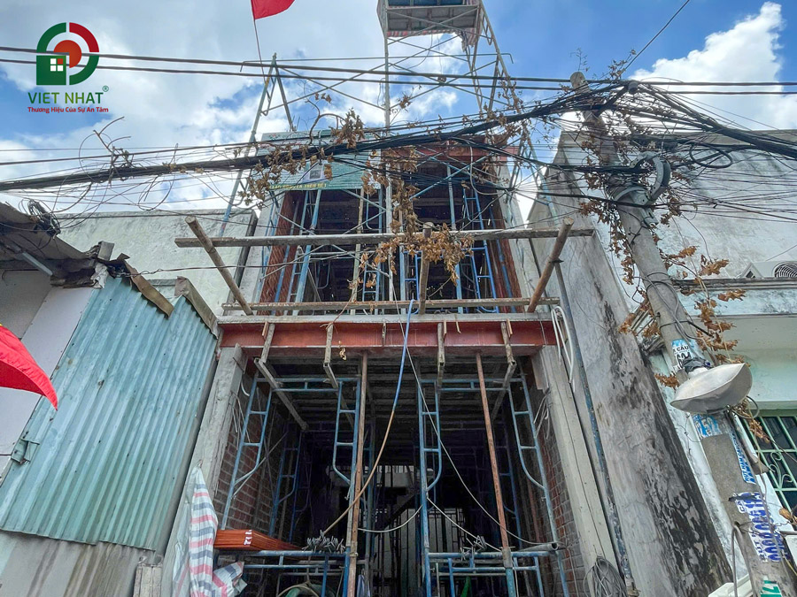 Hình ảnh tiến độ thi công xây dựng phần thô tầng 2