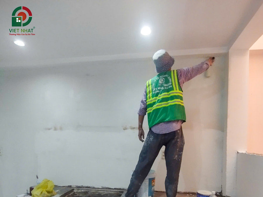 Hình ảnh thi công phòng bếp