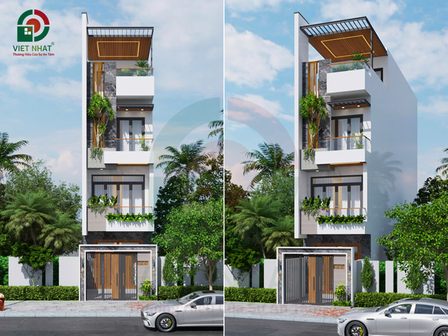 Mẫu nhà 4 tầng 4x14m