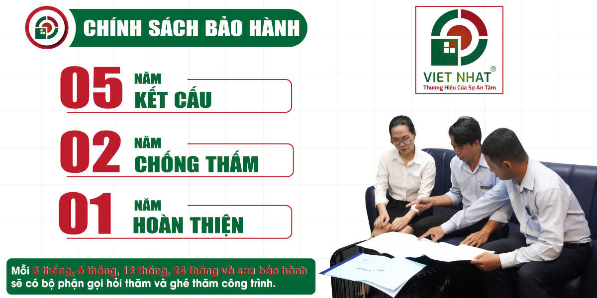 Chính sách bảo hành công trình xây dựng nhà ở dân dụng