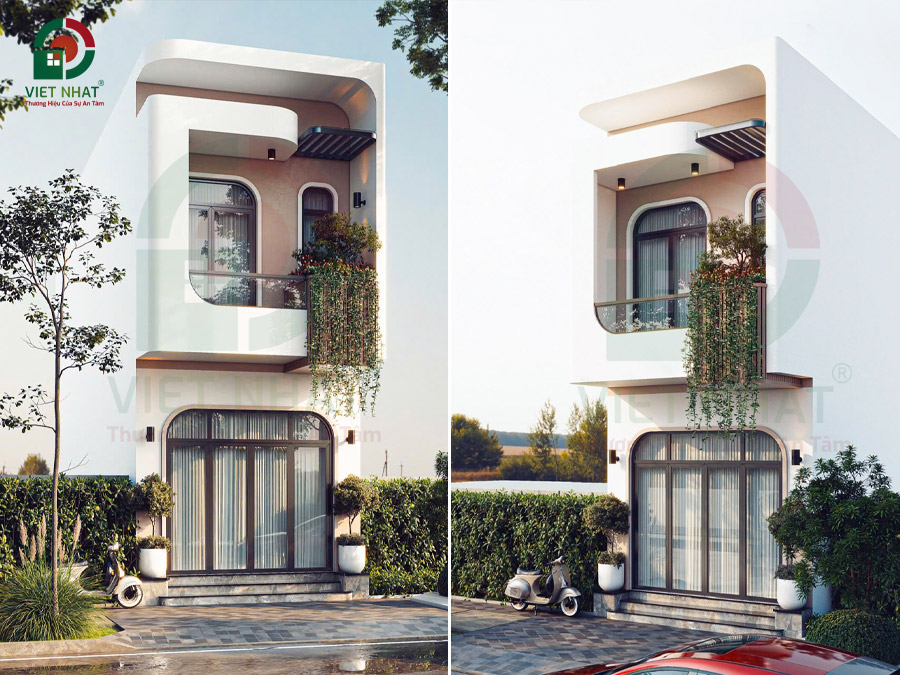 Mẫu thiết kế nhà 2 tầng 4x18m