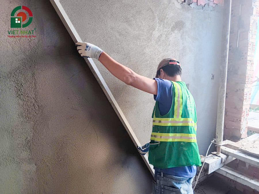 Hình ảnh thi công tô trát tường