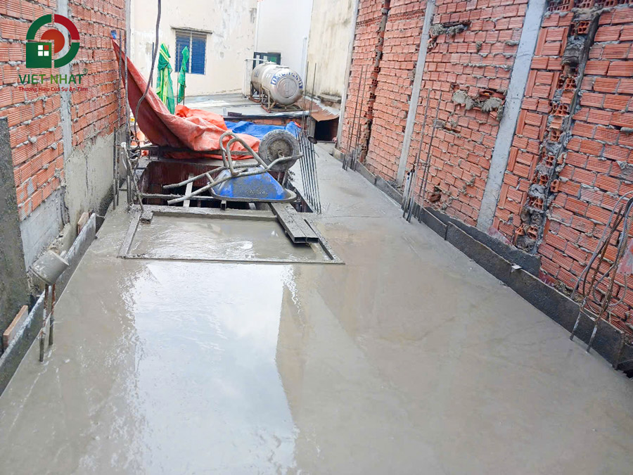 Hình ảnh thi công đổ bê tông sàn