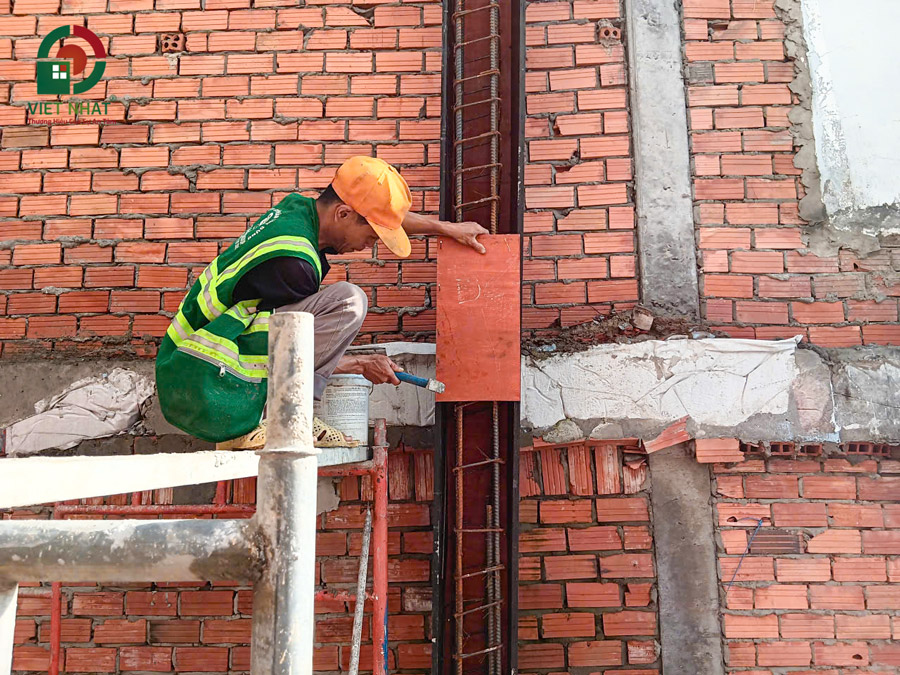 Hình ảnh thi công cốp pha cột