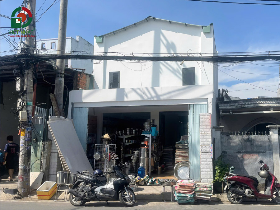 Hình ảnh bàn giao mặt tiền nhà 1 trệt 1 lửng