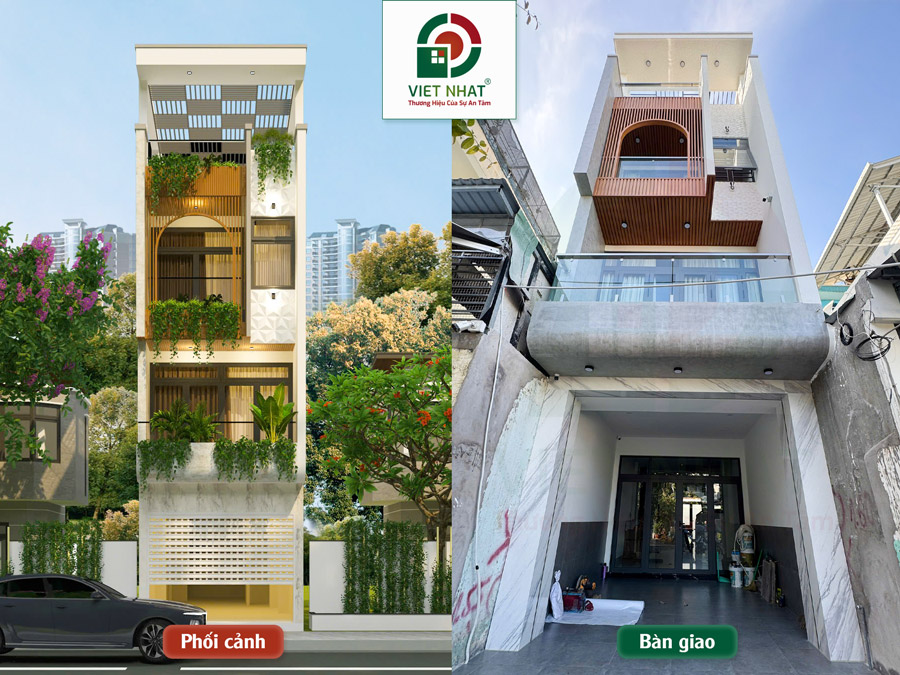 Xây Nhà Anh Hùng: Thiết Kế Thi Công Trọn Gói Nhà 4 Tầng 