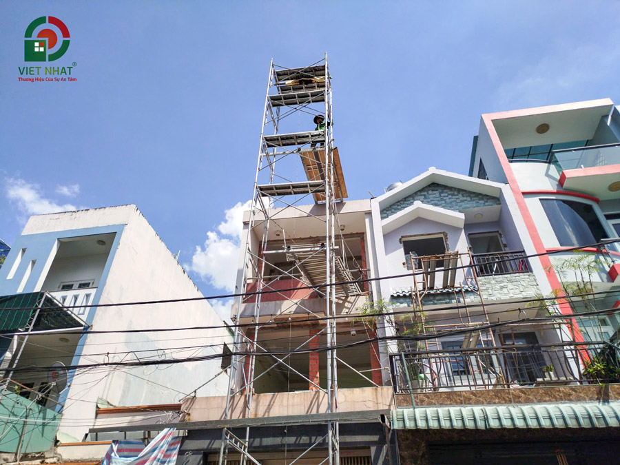 Hình ảnh thi công cải tạo nhà 3 tầng