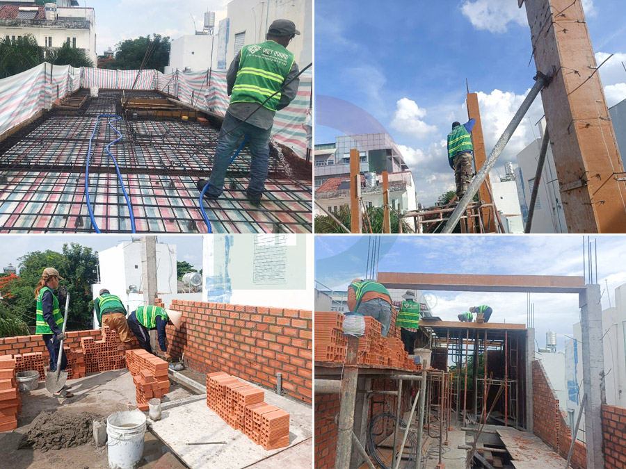 Hình ảnh thi công tầng 3