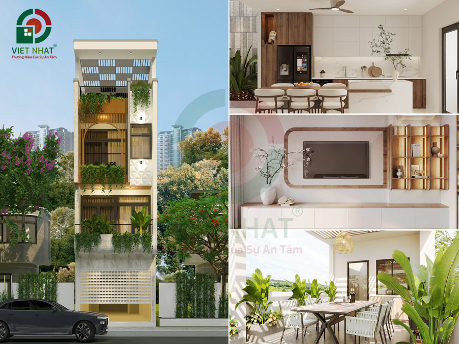 Xây Nhà Anh Hùng: Thiết Kế Thi Công Trọn Gói Nhà 4 Tầng