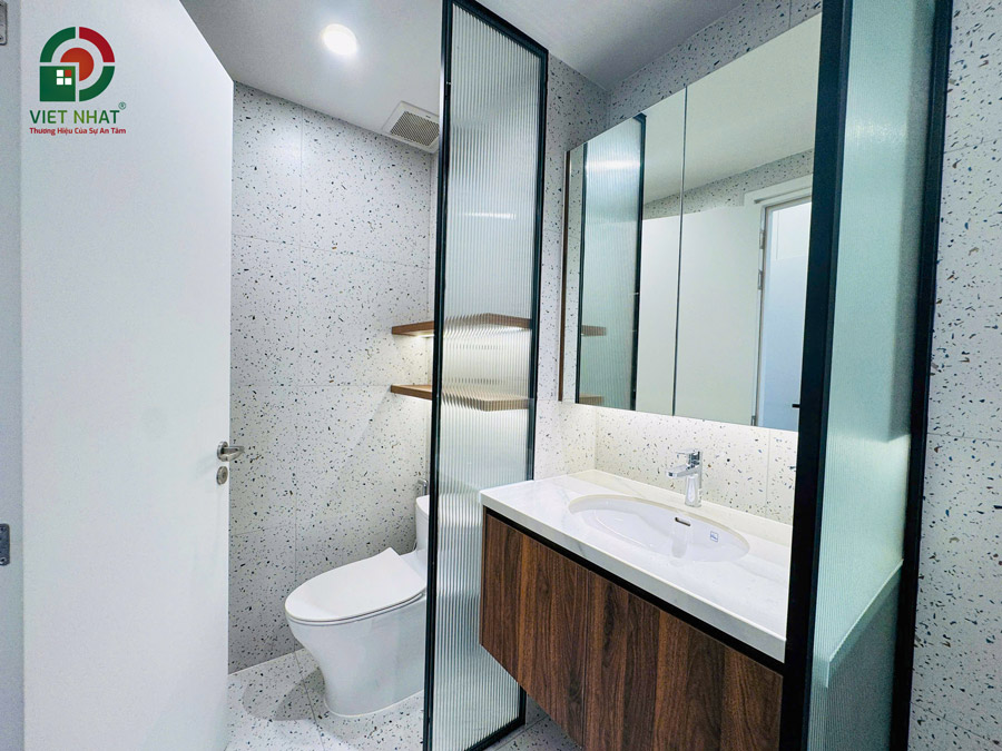 Hình ảnh bàn giao phòng vệ sinh