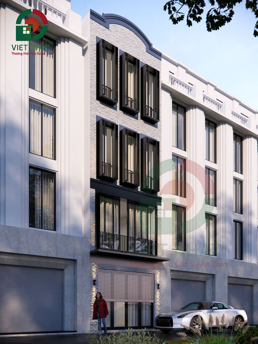 Phương án thiết kế nhà 1 trệt lửng 2 lầu 4x14m