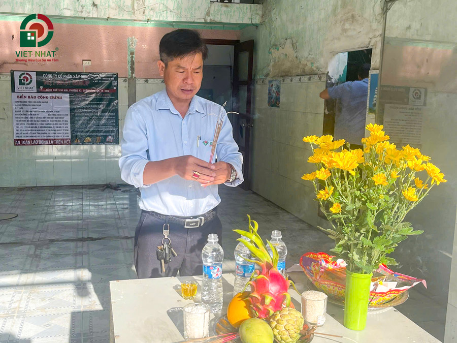 Hình ảnh khởi công xây dựng nhà Chị Hà ở TPHCM