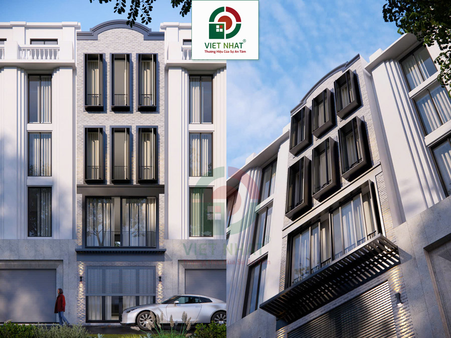 Xây Nhà Anh Hiếu – Nhà 1 Trệt Lửng 2 Lầu Có Thang Máy 4x14m