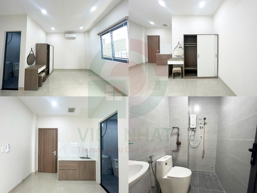 Hình ảnh bàn giao phòng trọ có nội thất cơ bản