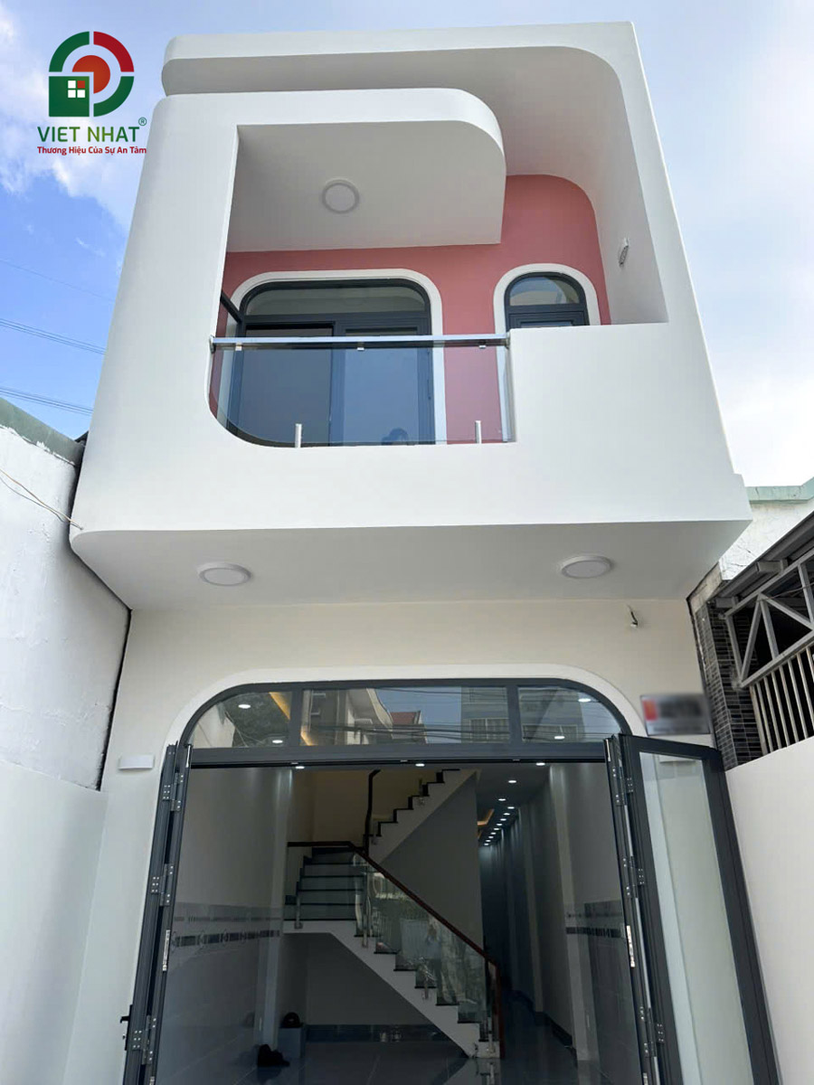 Hình ảnh bàn giao mặt tiền nhà 2 tầng 4x18m