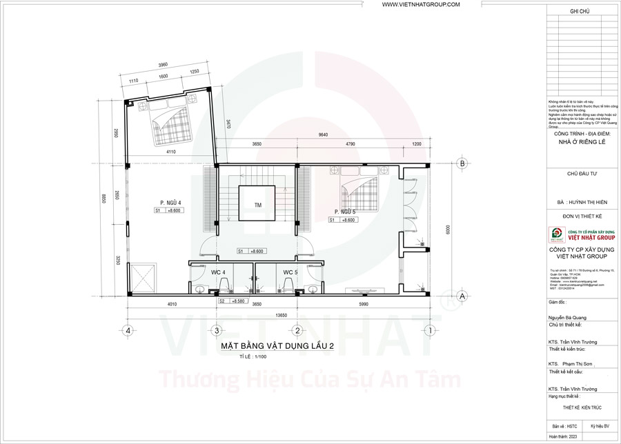 Mẫu Nhà 5 Phòng Ngủ - Nhà Phố Hiện Đại 4 Tầng 6x14m