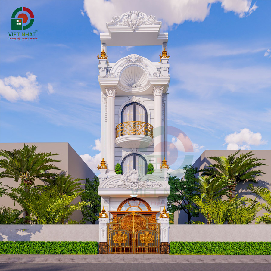 Mẫu Nhà Tân Cổ Điển 3 Tầng 4x14m - Không Gian Sống Đẳng Cấp