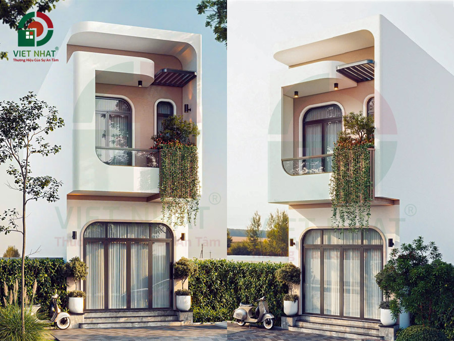 Mẫu nhà 2 tầng 4x18m