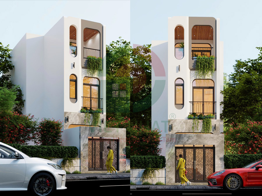 Xây Nhà Chị Nghi - Xây Dựng Nhà Phố 3 Tầng 5x12m