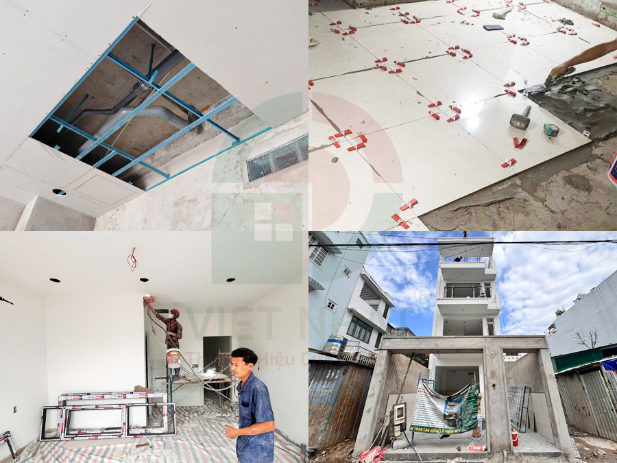 Quá trình hoàn thiện nhà trọ 4 tầng