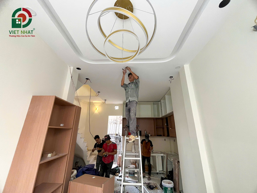 Hình ảnh thi công lắp đặt nội thất