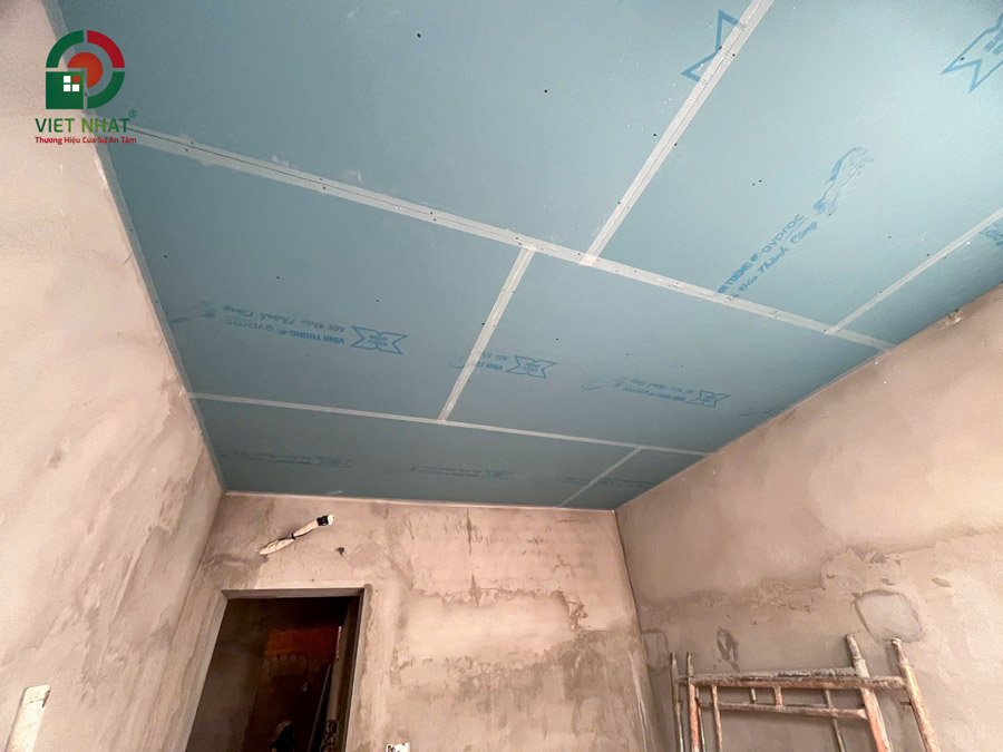 Hình ảnh thi công lắp đặt trần thạch cao