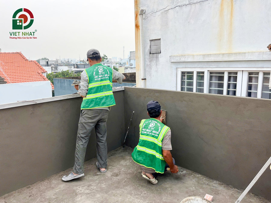 Hình ảnh thi công tô tường