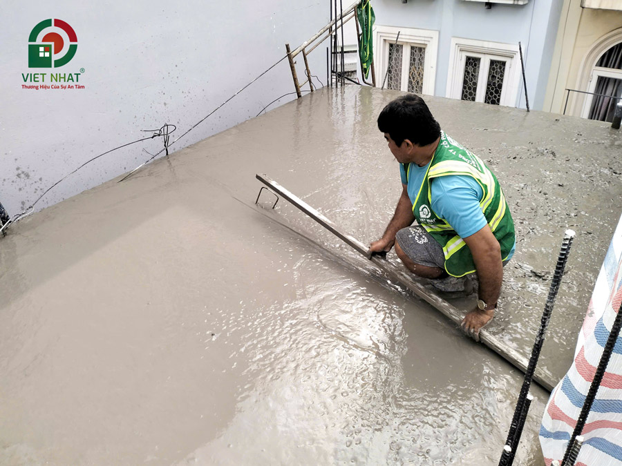 Hình ảnh thi công tráng nền bê tông