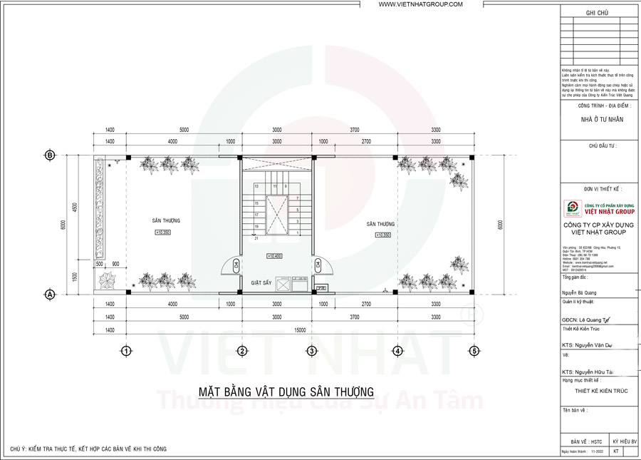 Sân thượng - Thư giãn và tiện ích