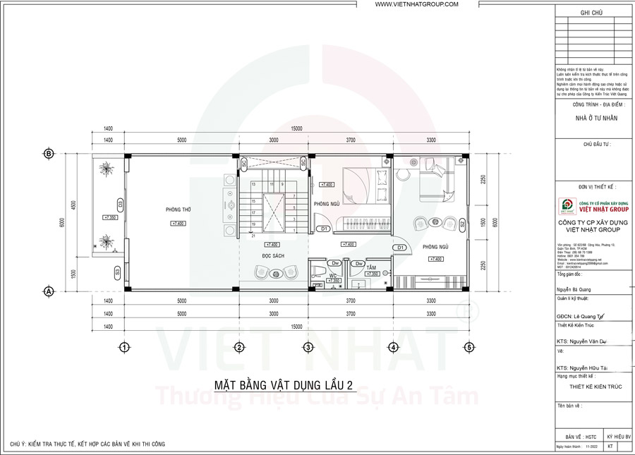 Tầng 3 - Tăng cường không gian nghỉ ngơi