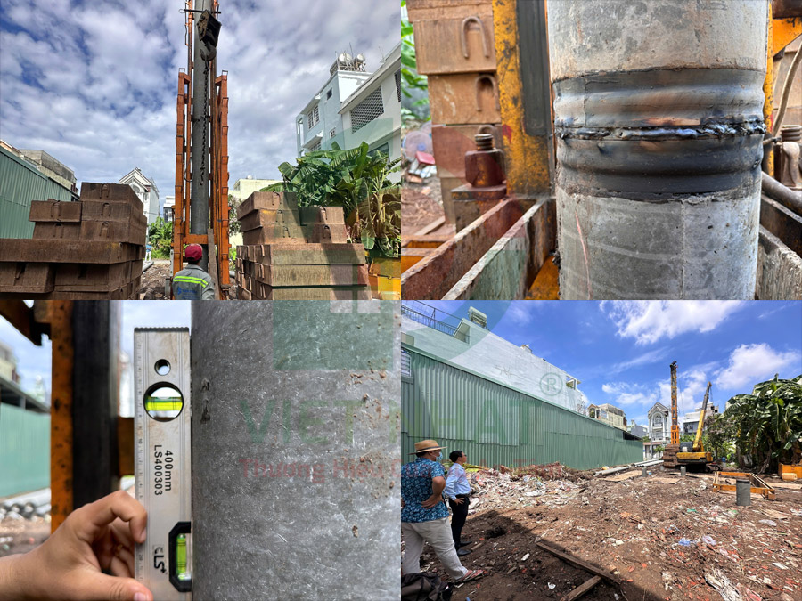 Hình ảnh thi công ép cọc