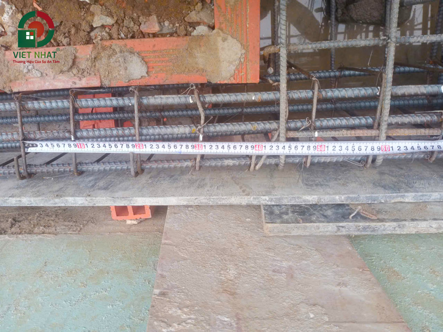 Hình ảnh kiểm tra đà kiềng thép móng