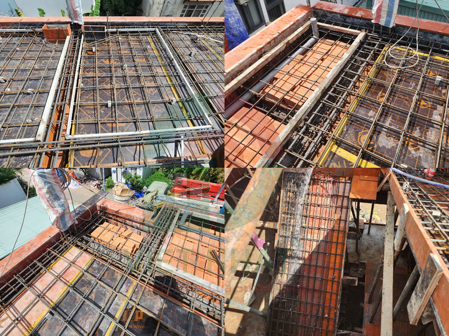 Hình ảnh nghiệm thu thép sàn lầu 2