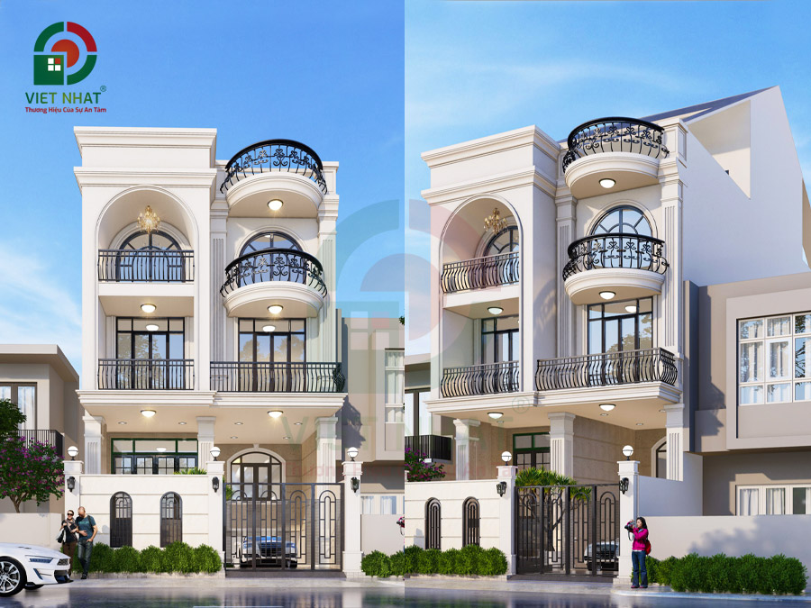 Thiết Kế Mẫu Nhà 1 Hầm Trệt Lửng 2 Lầu có Tầng Áp Mái 8x22m 