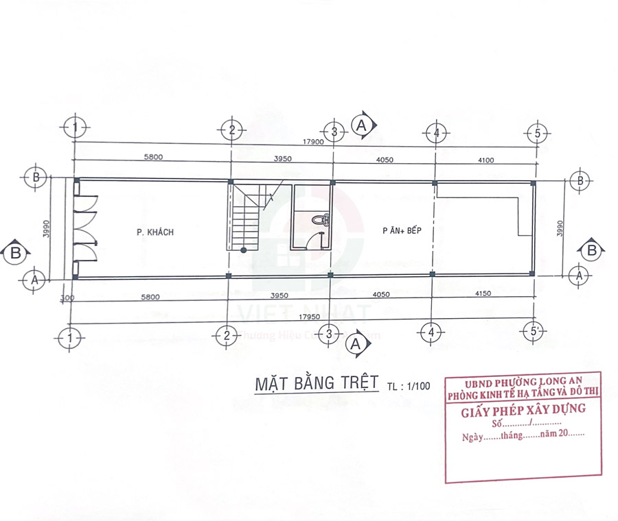 Hình ảnh thiết kế mặt bằng công năng tầng trệt