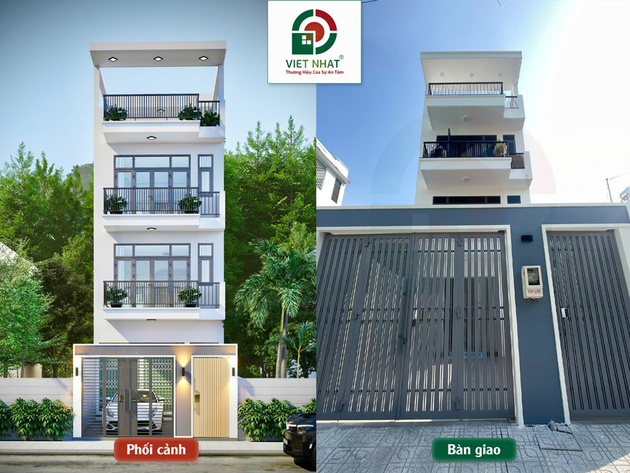 Xây Dựng Nhà Trọ – Thiết Kế Thi Công Nhà 4 Tầng 5x20m 